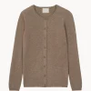 Cardigan Col Rond Manches Longues Basic