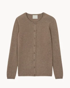 Cardigan Col Rond Manches Longues Basic