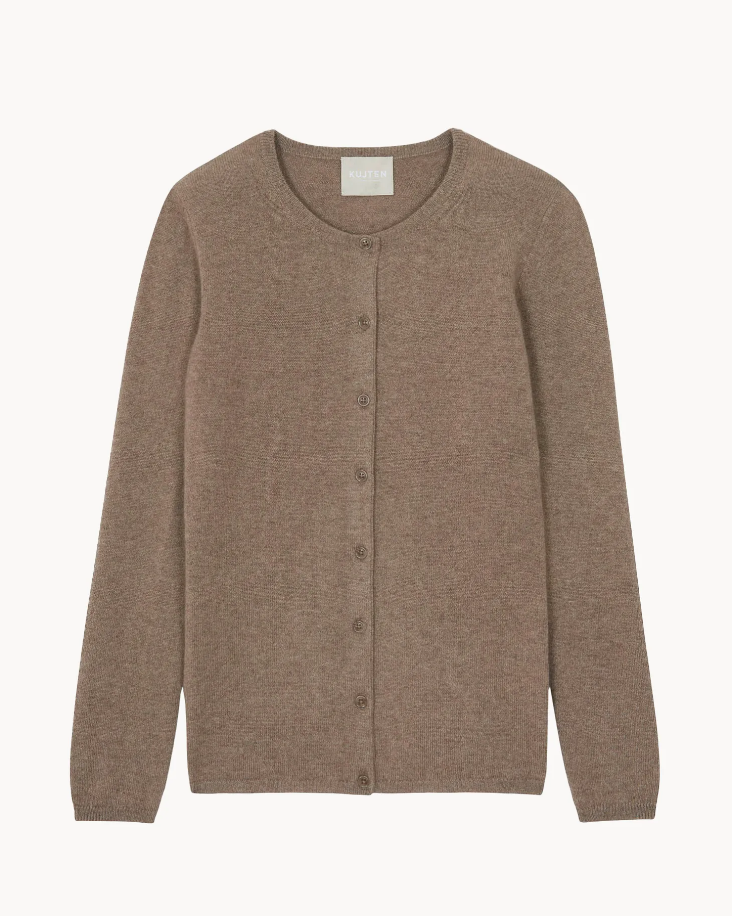 Cardigan Col Rond Manches Longues Basic