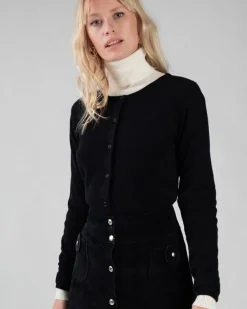Cardigan Col Rond Manches Longues Basic