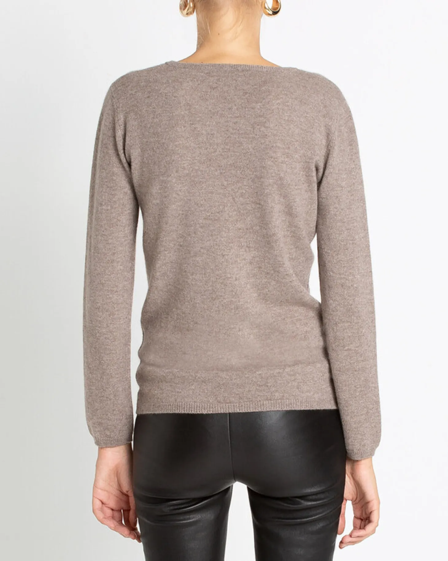 Cardigan Col Rond Manches Longues Basic