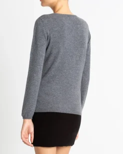 Cardigan Col Rond Manches Longues Basic