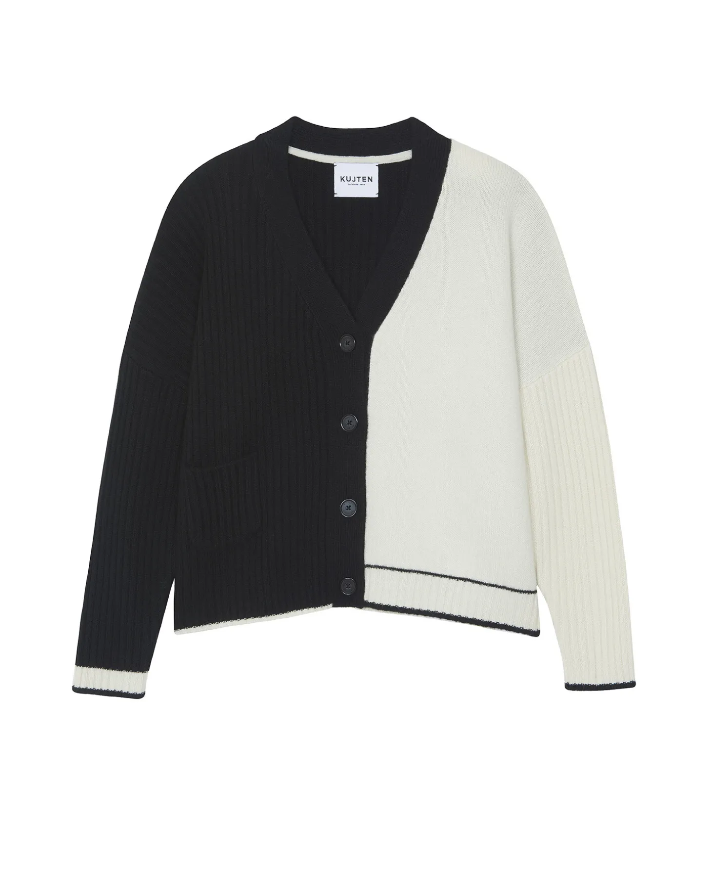 Cardigan Court Cachemire Femme