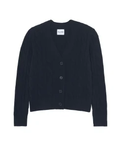 Cardigan Court Cachemire Torsade, 8 Fils