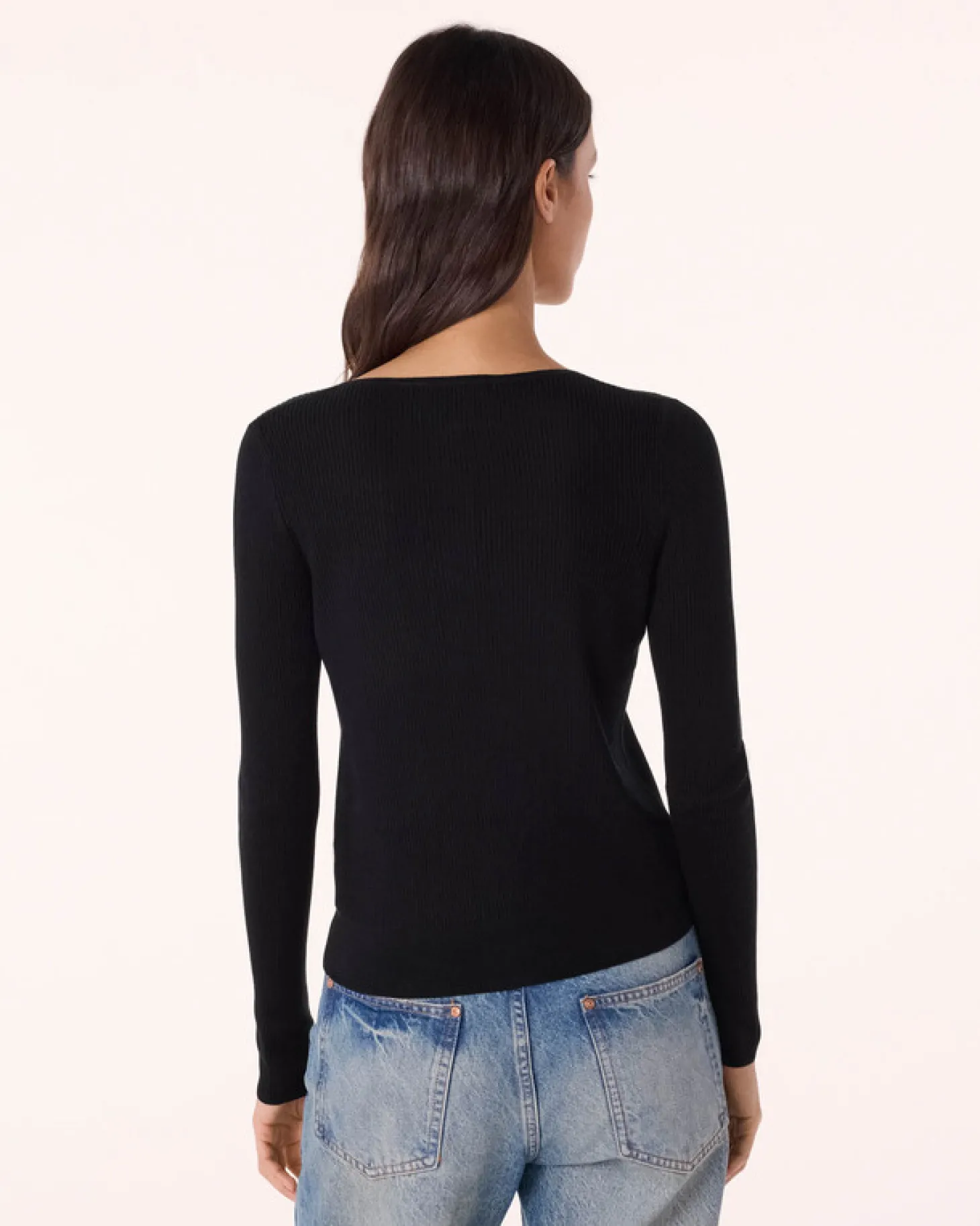 Cardigan Court Cachemire Et Soie Femme