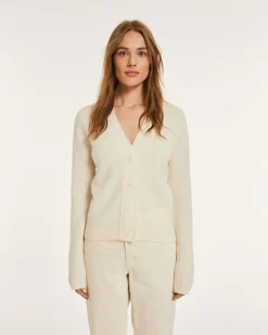 Cardigan Court En Cachemire Femme