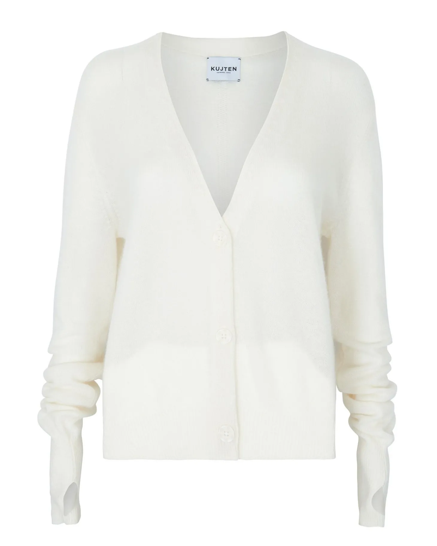 Cardigan En Cachemire Manches Mitaines