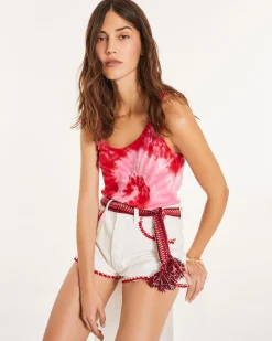 Ceinture A Pompoms En Cachemire
