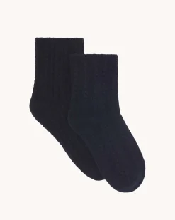 Chaussettes Cachemire Mini Torsades, 4 Fils