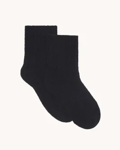 Chaussettes Cachemire Mini Torsades, 4 Fils