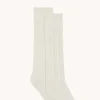 Chaussettes Cachemire Torsade, 6 Fils