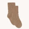 Chaussettes Cachemire Torsade, 6 Fils