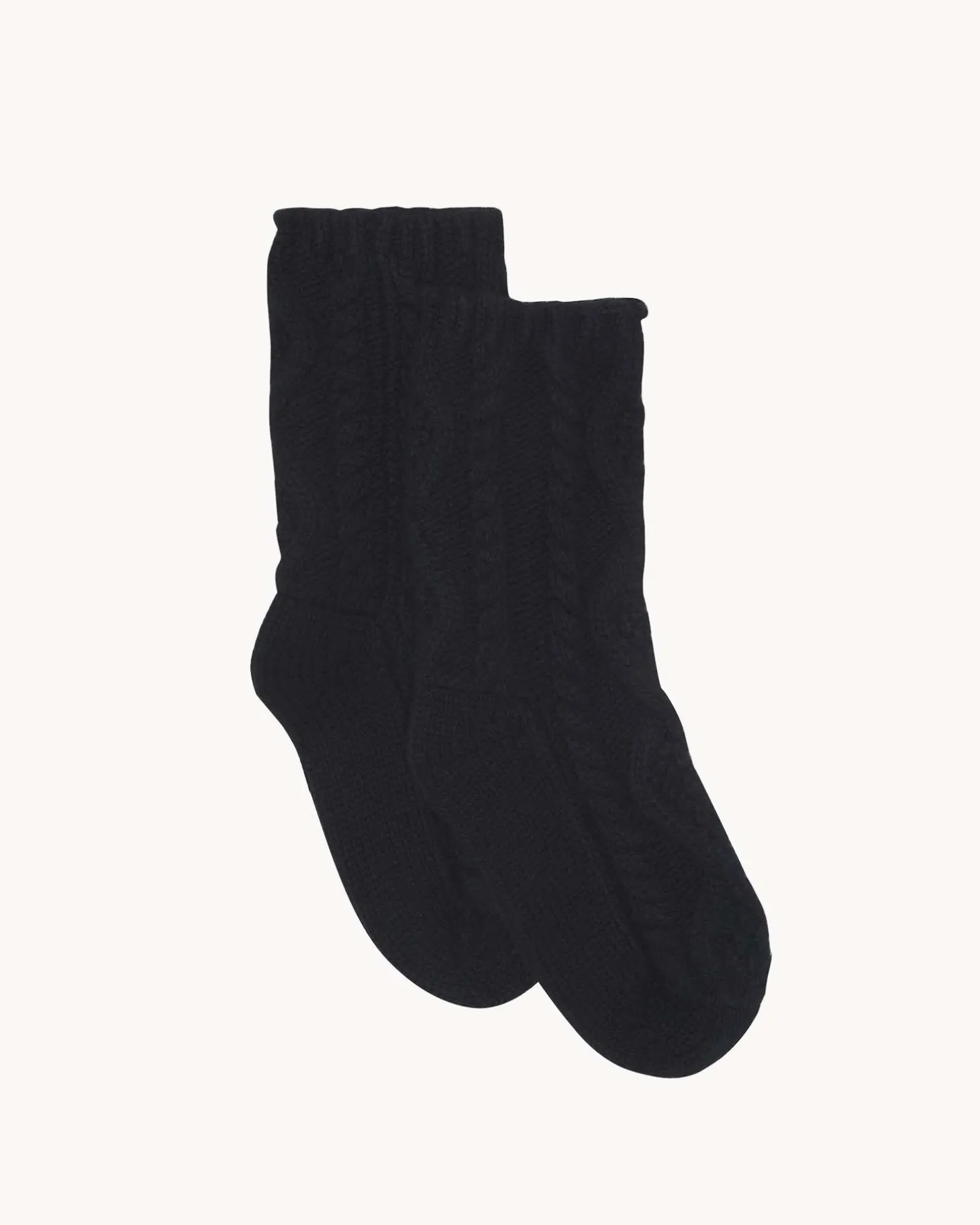 Chaussettes Cachemire Torsade, 6 Fils