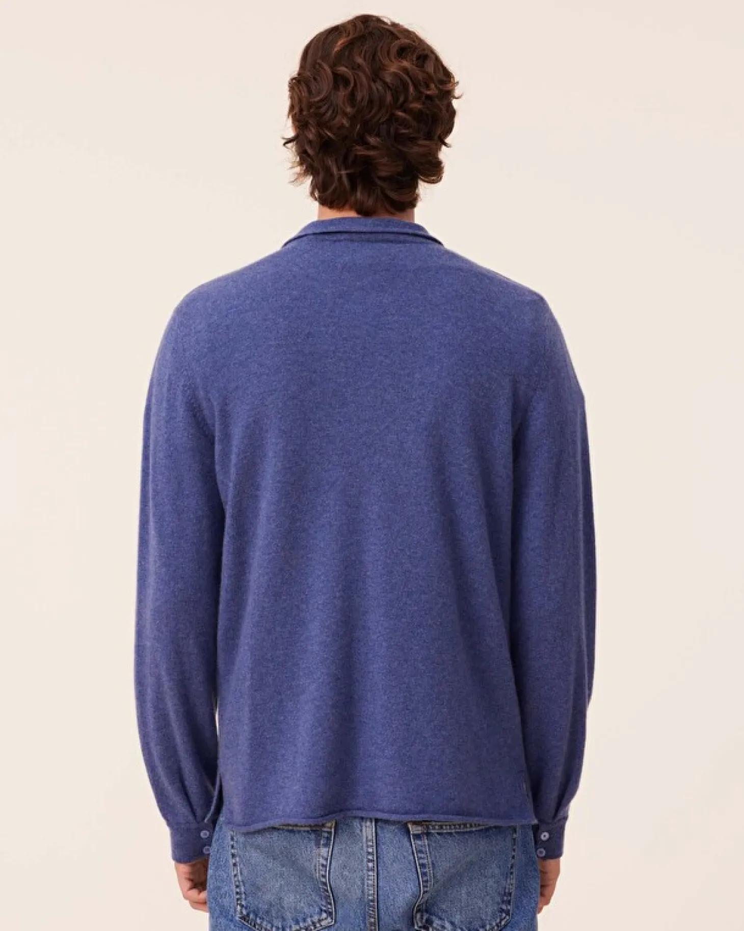 Chemise Cachemire Homme Poches Poitrine, 2 Fils