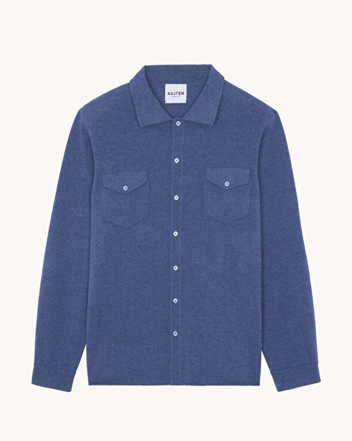 Chemise Cachemire Homme Poches Poitrine, 2 Fils