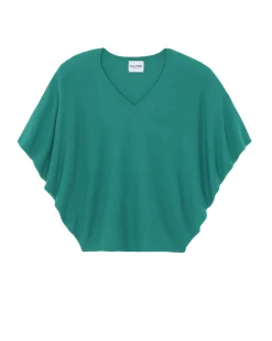 Col V Oversize Sans Manches Cachemire