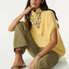 Col V Oversize Sans Manches Cachemire