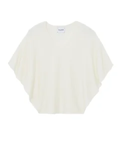 Col V Oversize Sans Manches Cachemire