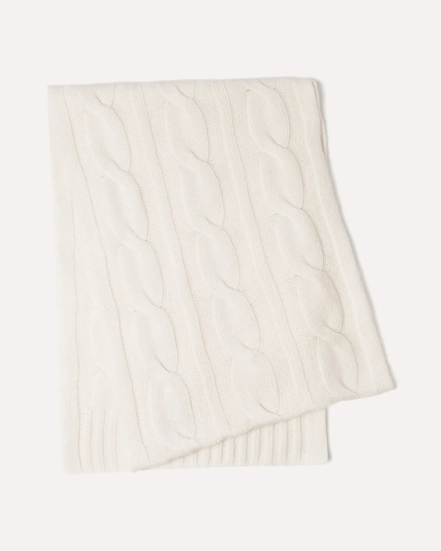 Echarpe Cachemire Tricotage Torsade, 6 Fils