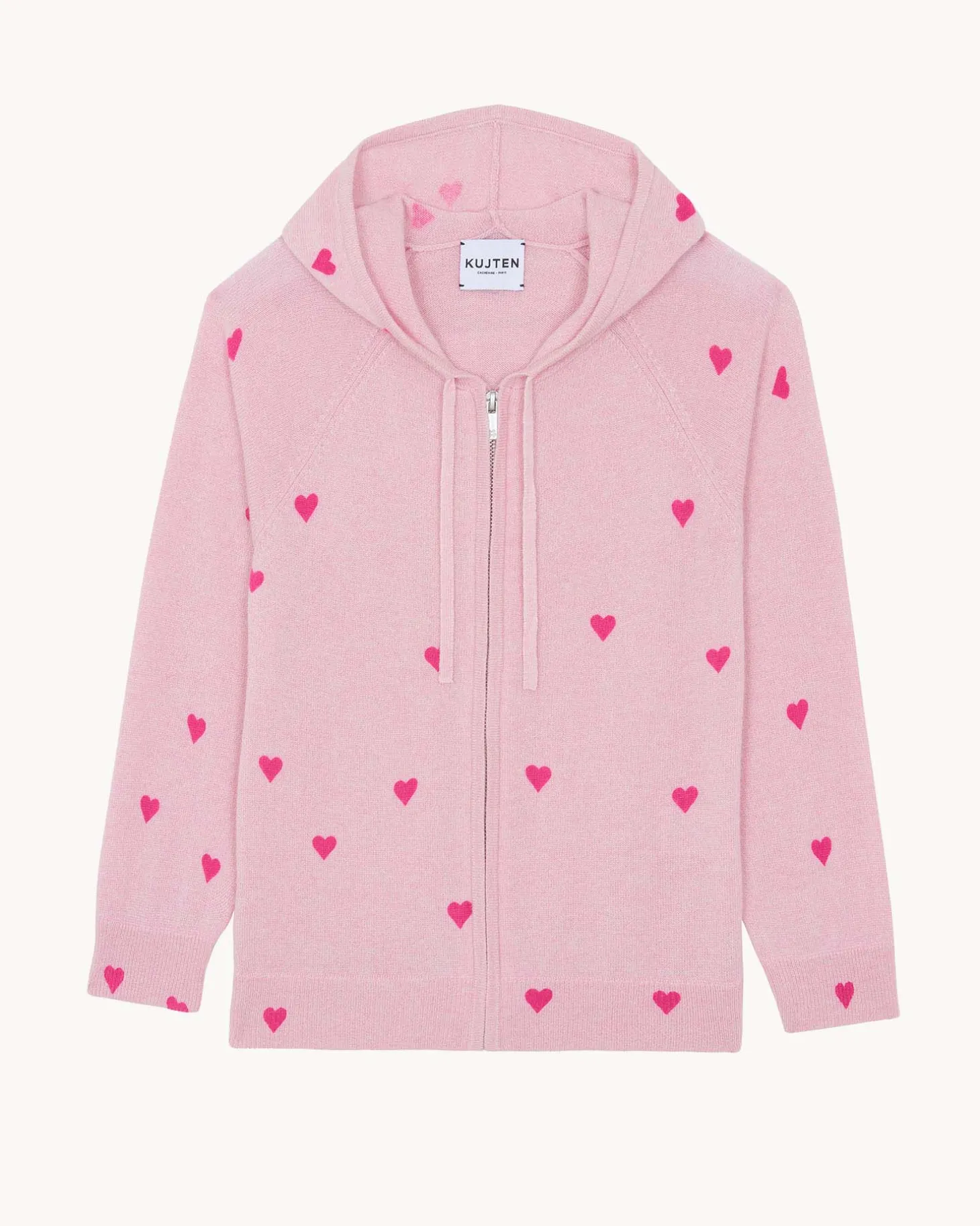 Gilet A Capuche Zipe Cachemire Enfant, 2 Fils