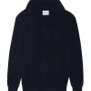 Gilet Cachemire A Capuche Zippe Homme, 2 Fils