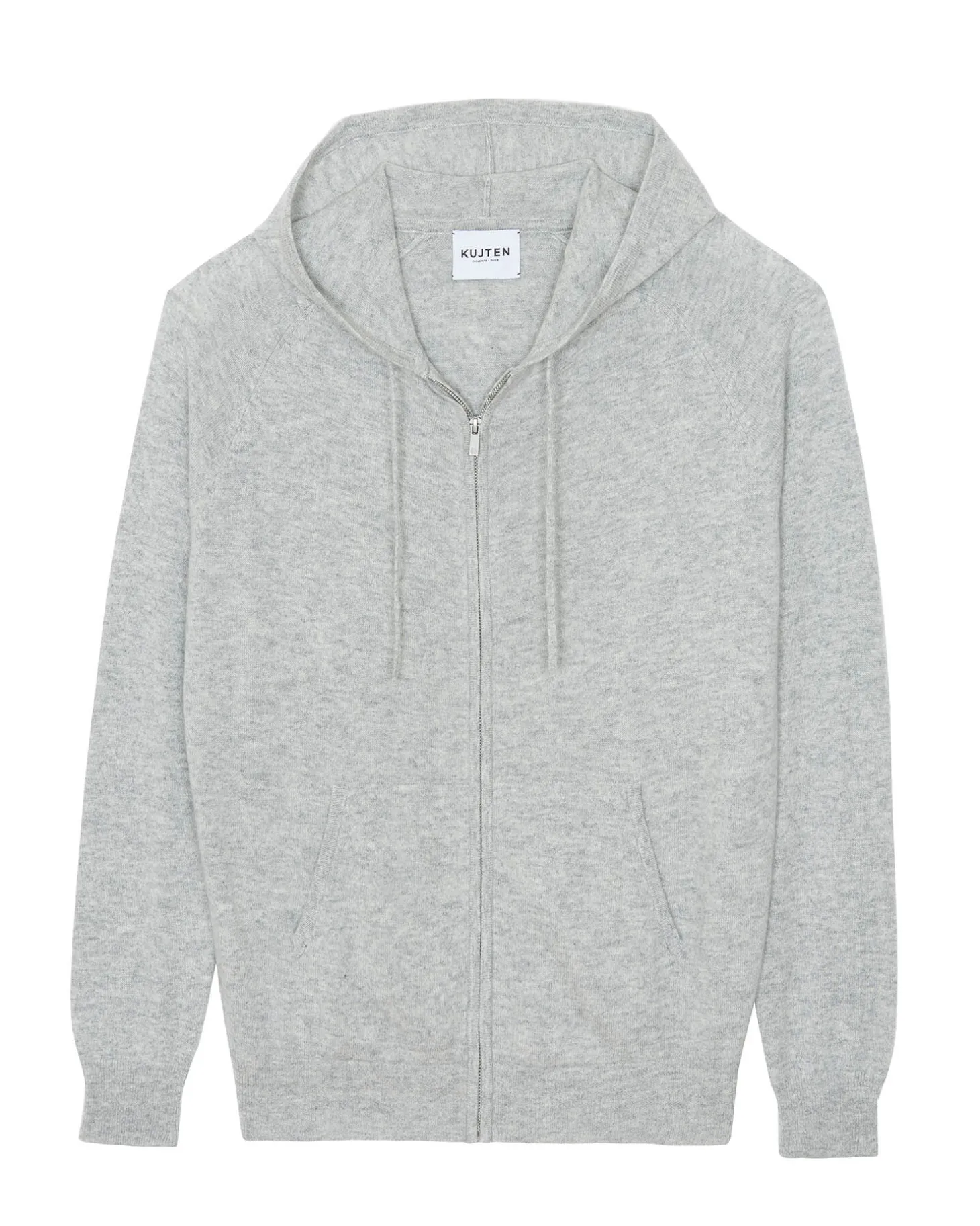 Gilet Cachemire A Capuche Zippe