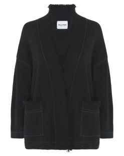 Gilet Cachemire Bords Franges
