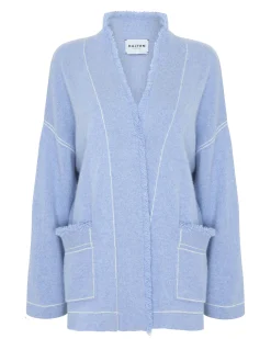 Gilet Cachemire Bords Franges