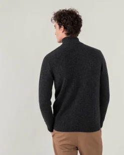 Gilet Cachemire Col Camionneur Zippe