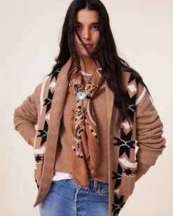 Gilet Cachemire Col Chale, 12 Fils