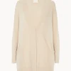 Gilet Cachemire Col Chale Oversize