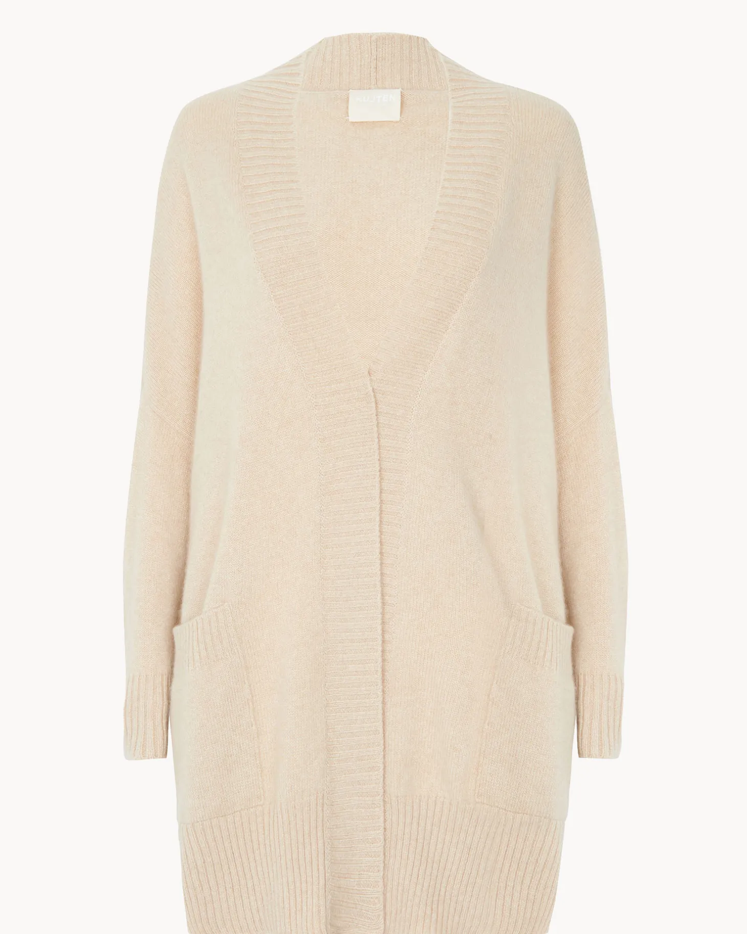 Gilet Cachemire Col Chale Oversize