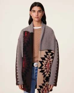 Gilet Cachemire Col Chale, 12 Fils