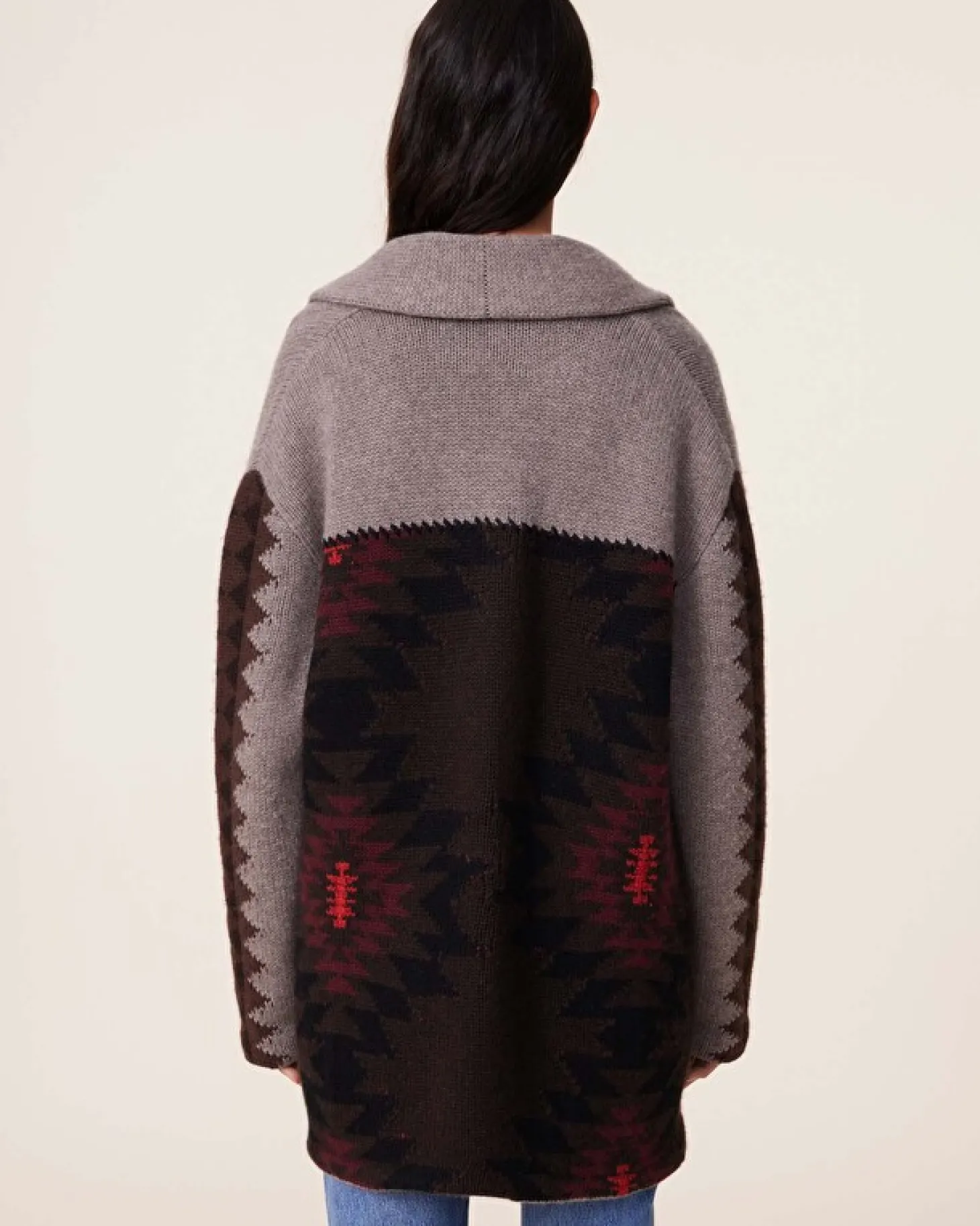 Gilet Cachemire Col Chale, 12 Fils