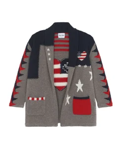 Gilet Cachemire Col Chale, 12 Fils
