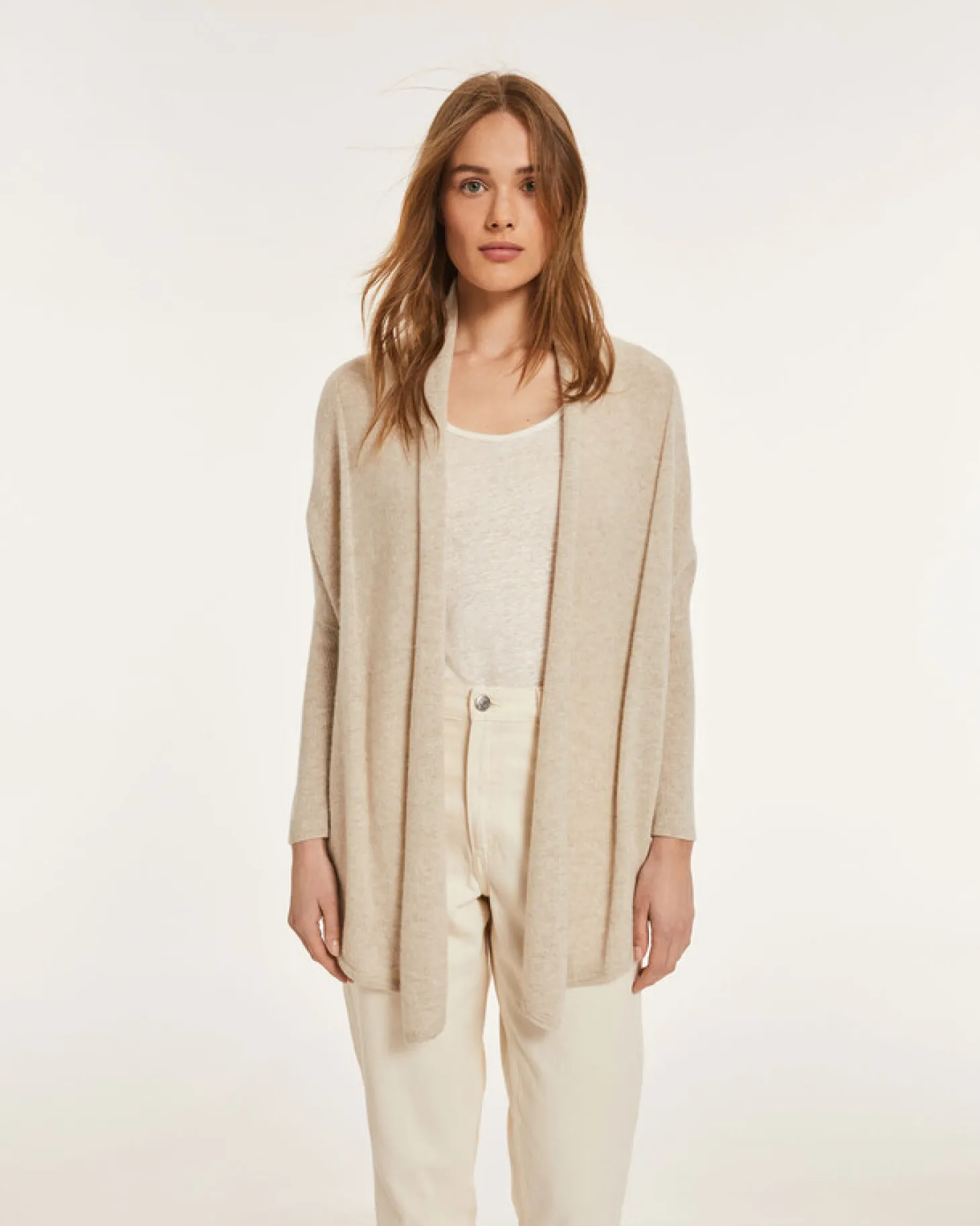 Gilet Cachemire Femme Col Chale