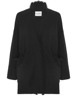 Gilet Cachemire Longs Bords Franges