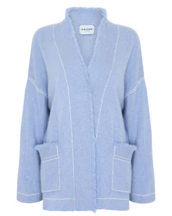 Gilet Cachemire Longs Bords Franges