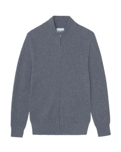 Gilet Camionneur Homme Cachemire Zippe