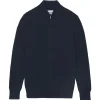 Gilet Camionneur Homme Cachemire Zippe, 4 Fils