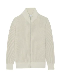 Gilet Camionneur Homme Cachemire Zippe, 4 Fils
