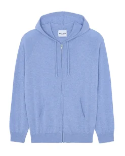 Gilet Capuche Zippe Ml Cachemire