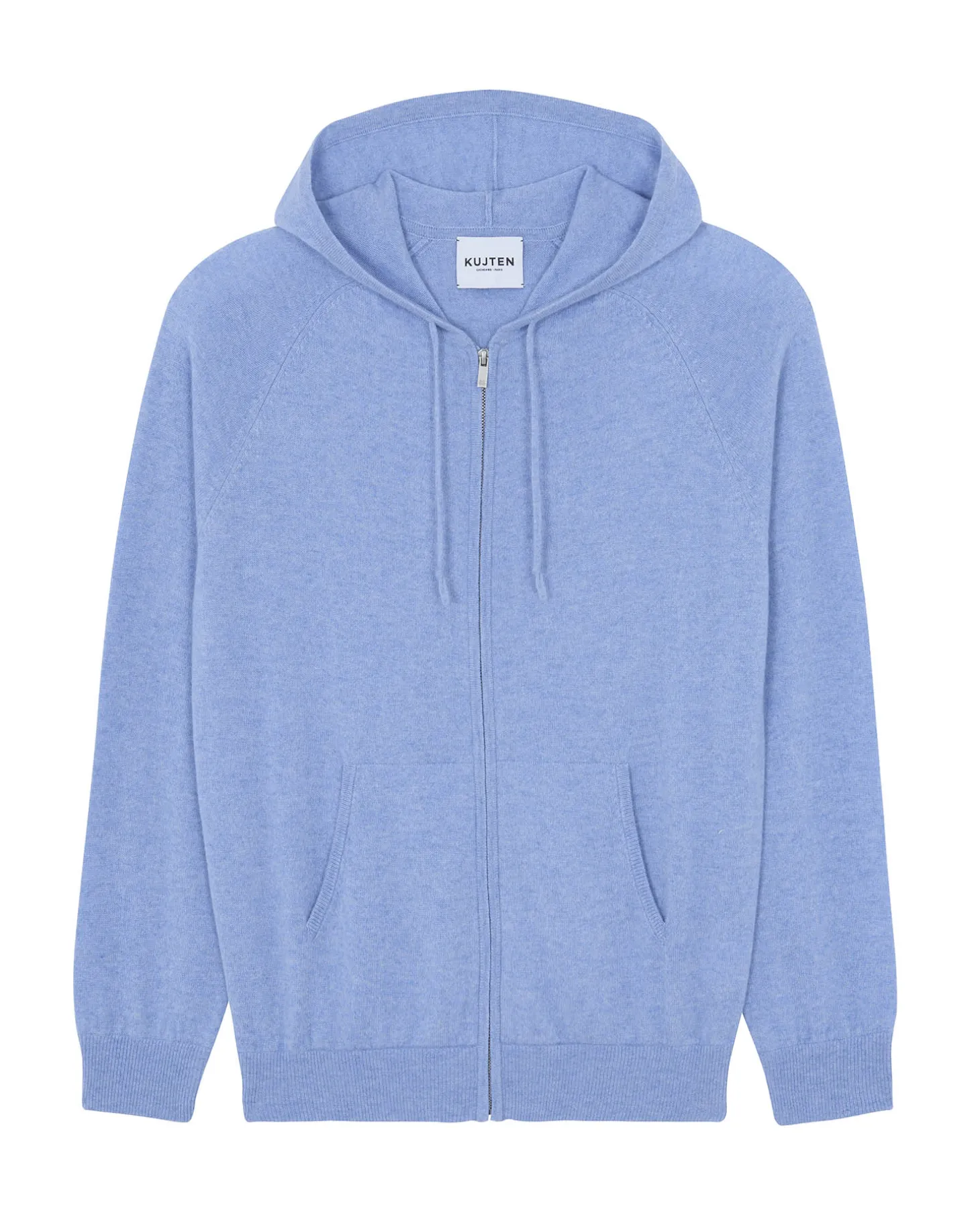 Gilet Capuche Zippe Ml Cachemire