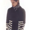 Gilet Col Chale Cachemire, 10 Fils