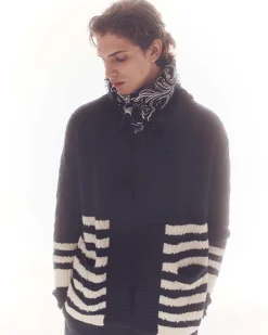 Gilet Col Chale Cachemire, 10 Fils