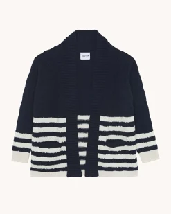 Gilet Col Chale Cachemire, 10 Fils