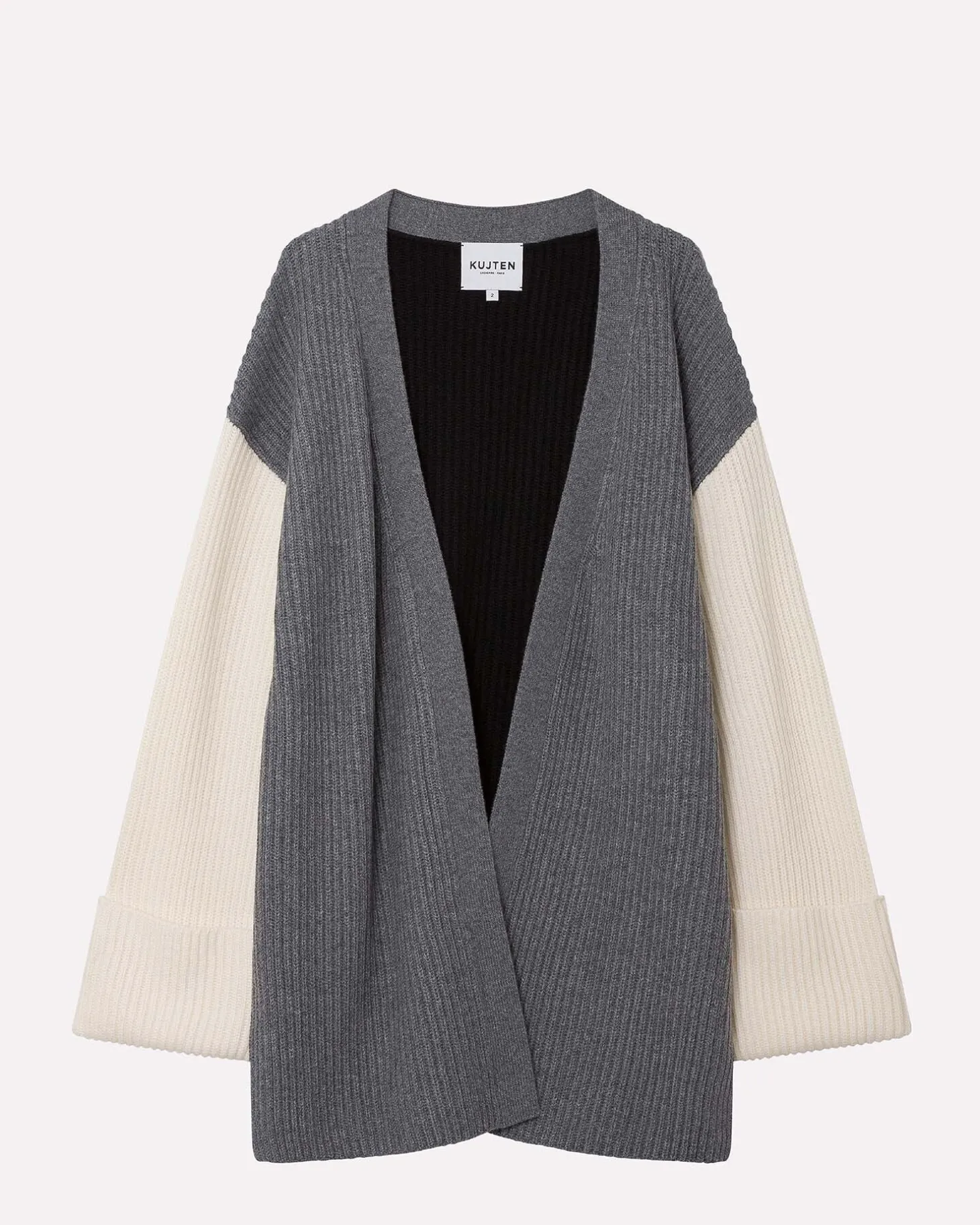 Gilet Colorblock Femme Avec Fentes