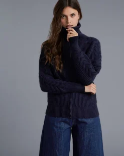Gilet Zippe Col Camionneur Femme