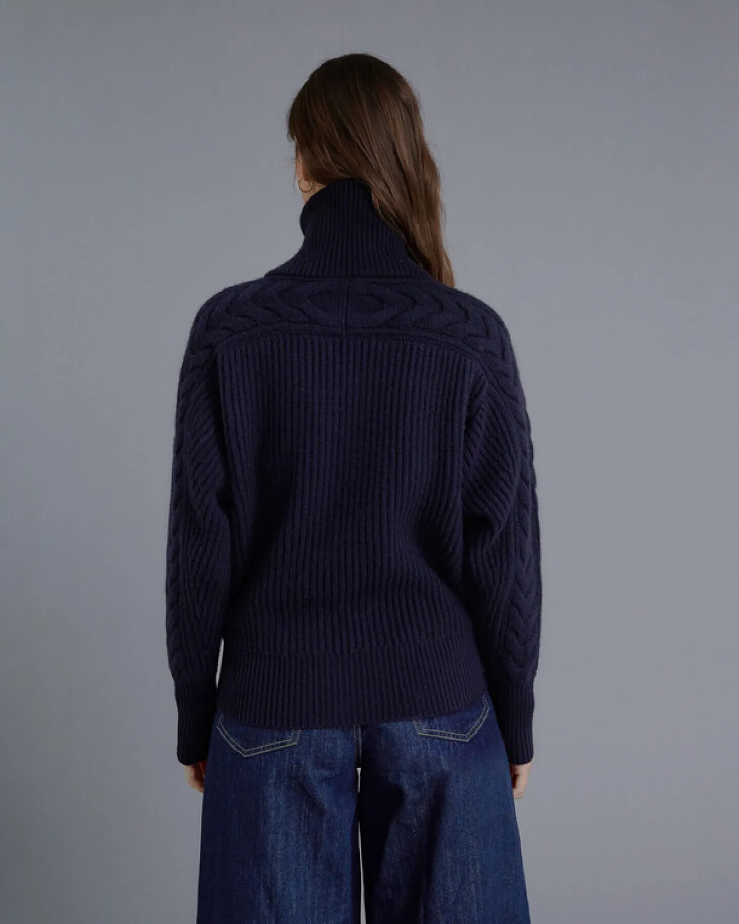 Gilet Zippe Col Camionneur Femme