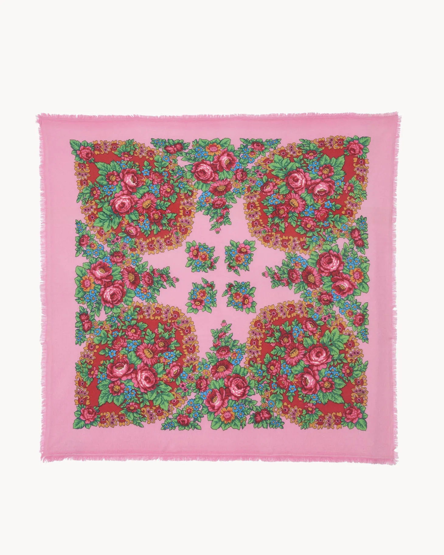 Grand Bandana Cachemire, 2 Fils